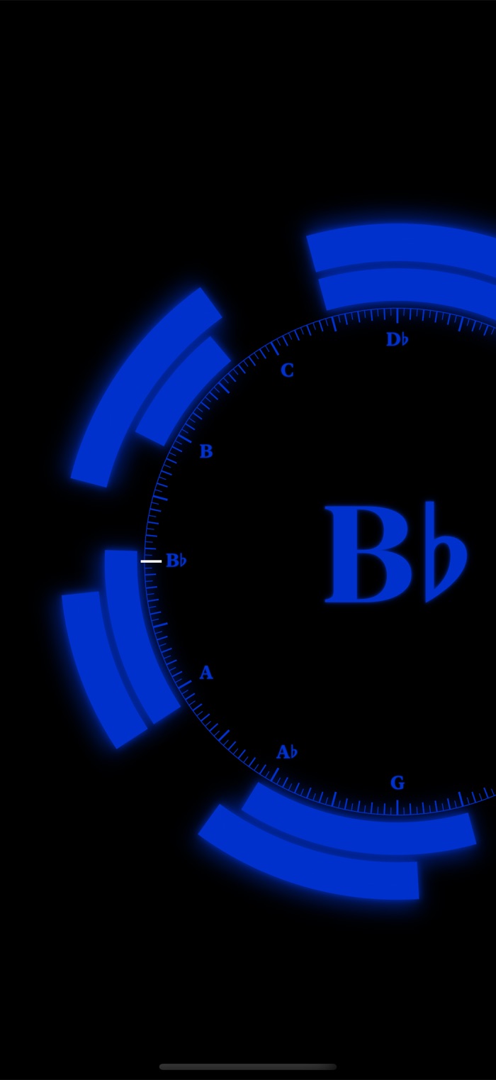 A B flat in the serif typeface (dark mode)